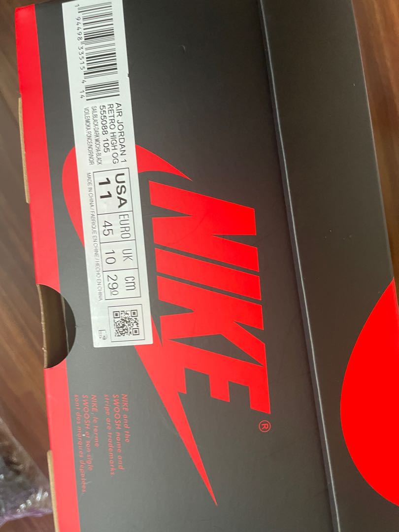 29.0 NIKE JORDAN 1 Dark Mocha Dark Mocha 29cm