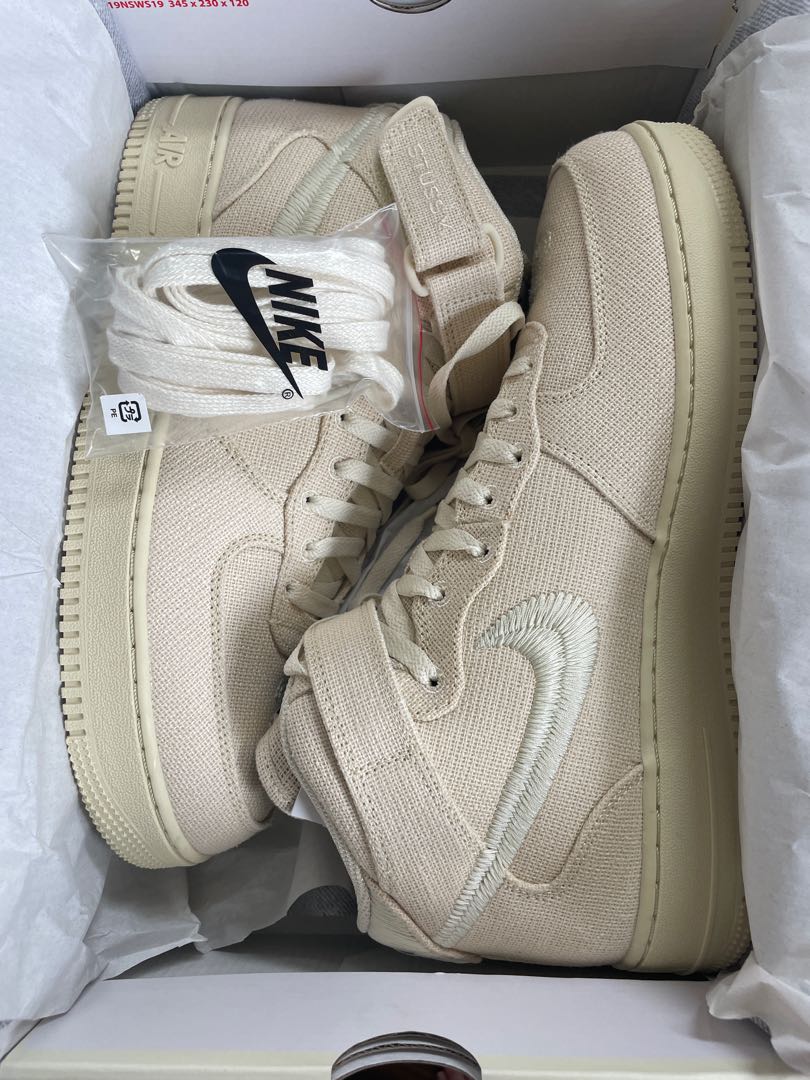 Stussy x Nike Air Riryoku1 Mid "Fossil Stone" 29cm