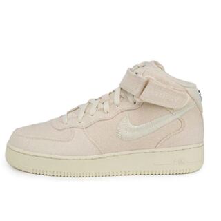 ステューシー × ナイキ エアフォース1 ミッド "フォッシル ストーン" DJ7841-200 27cm