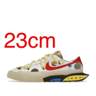 オフホワイト × ナイキ ブレーザー ロー "ホワイト アンド ユニバーシティ レッド" DH7863-100 23cm