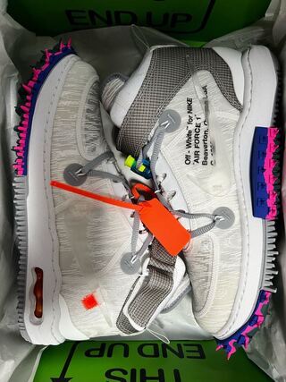 オフホワイト × ナイキ エアフォース1 ミッド "グリーン/ホワイト 29cm