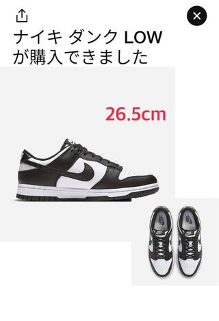 ナイキ ダンク ロー レトロ "ホワイト/ブラック" 26.5cm