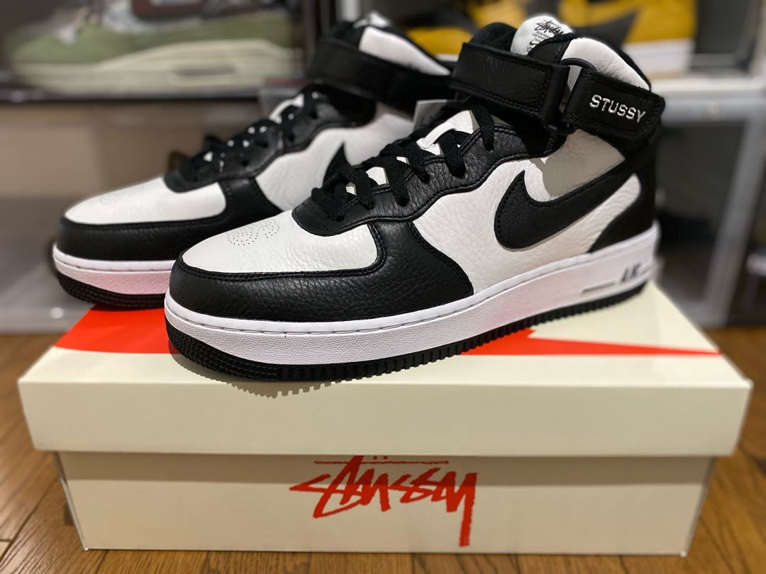 Stussy x Nike Air Riryoku 1 Mid "Black and Light Bone" 27.5cm