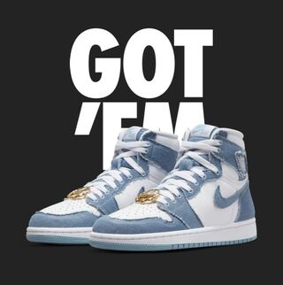 ナイキ ウィメンズ エアジョーダン1 ハイ OG "デニム" 28cm