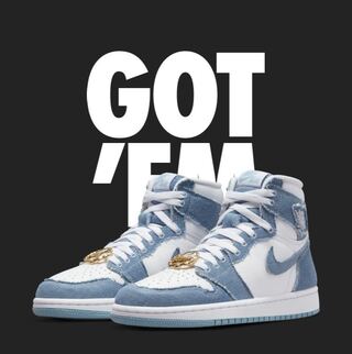 ナイキ ウィメンズ エアジョーダン1 ハイ OG "デニム" 28.5cm