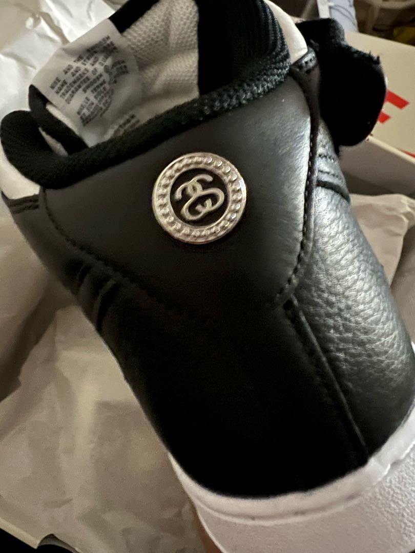 ステューシー × ナイキ エアフォース1 ミッド "ブラック/ブラック" 28cm