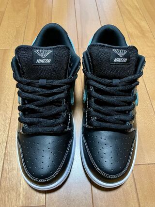 ダイアモンドサプライ×ナイキSB ダンク ロー プロ ブラック 28cm