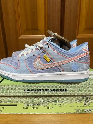 Union x Nike Dunk Low Passport Pack "Argon/Hyper Royal" DJ9649-400 26.5cm