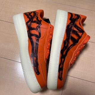 ナイキ エアフォース1 "オレンジ スケルトン" CU8067-800 26.5cm