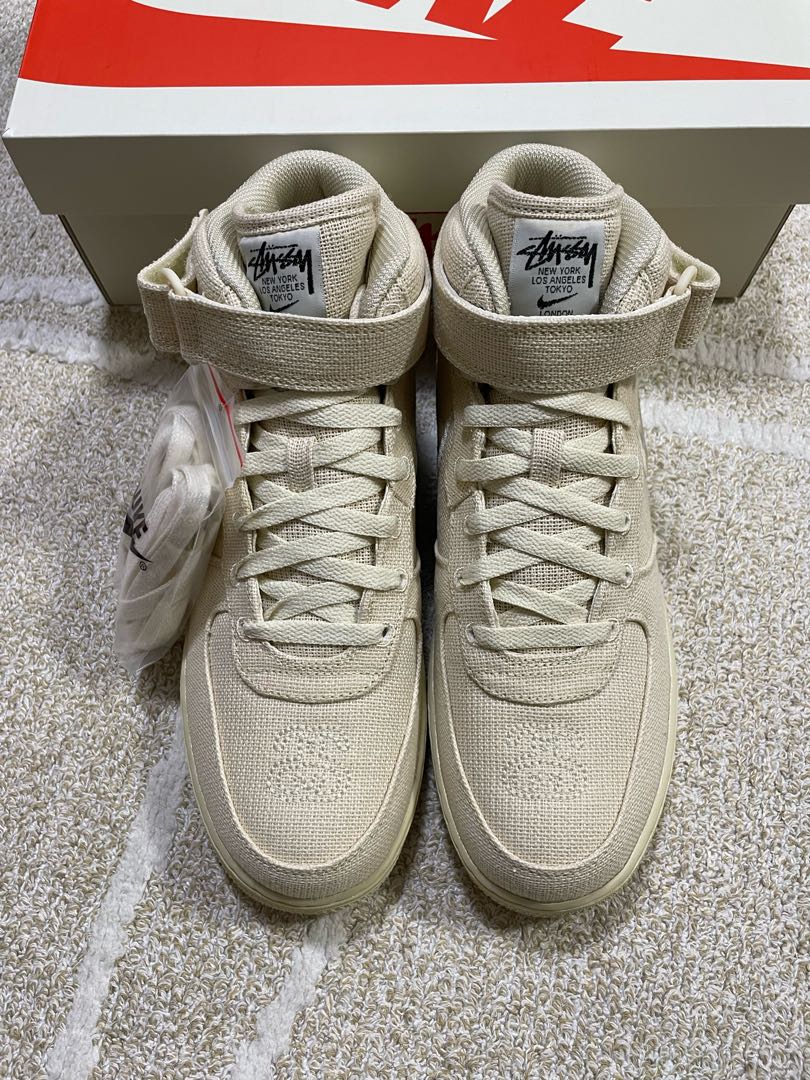 Stussy x Nike Air Riryoku1 Mid "Fossil Stone" 27cm