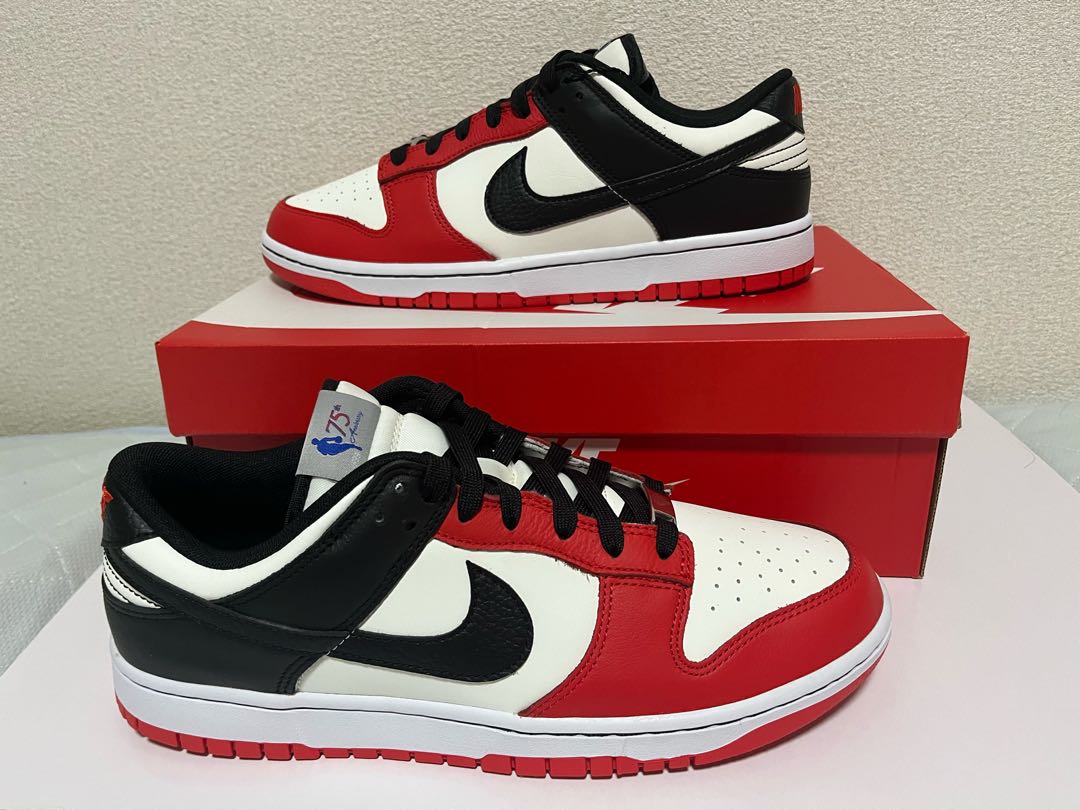 ☆ 30% Off Coupon Eligible☆ NBA x Nike Dunk Low EMB 75th Anniversary "Chicago Bulls" 28cm