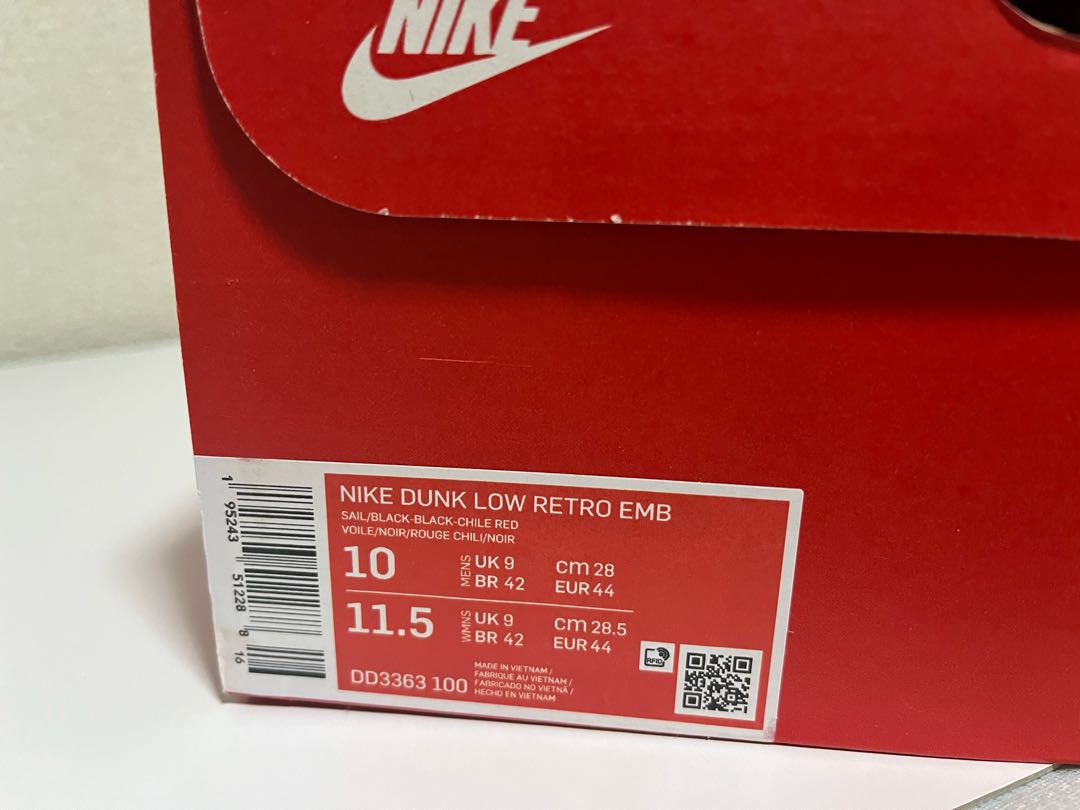 ☆ 30% Off Coupon Eligible☆ NBA x Nike Dunk Low EMB 75th Anniversary "Chicago Bulls" 28cm