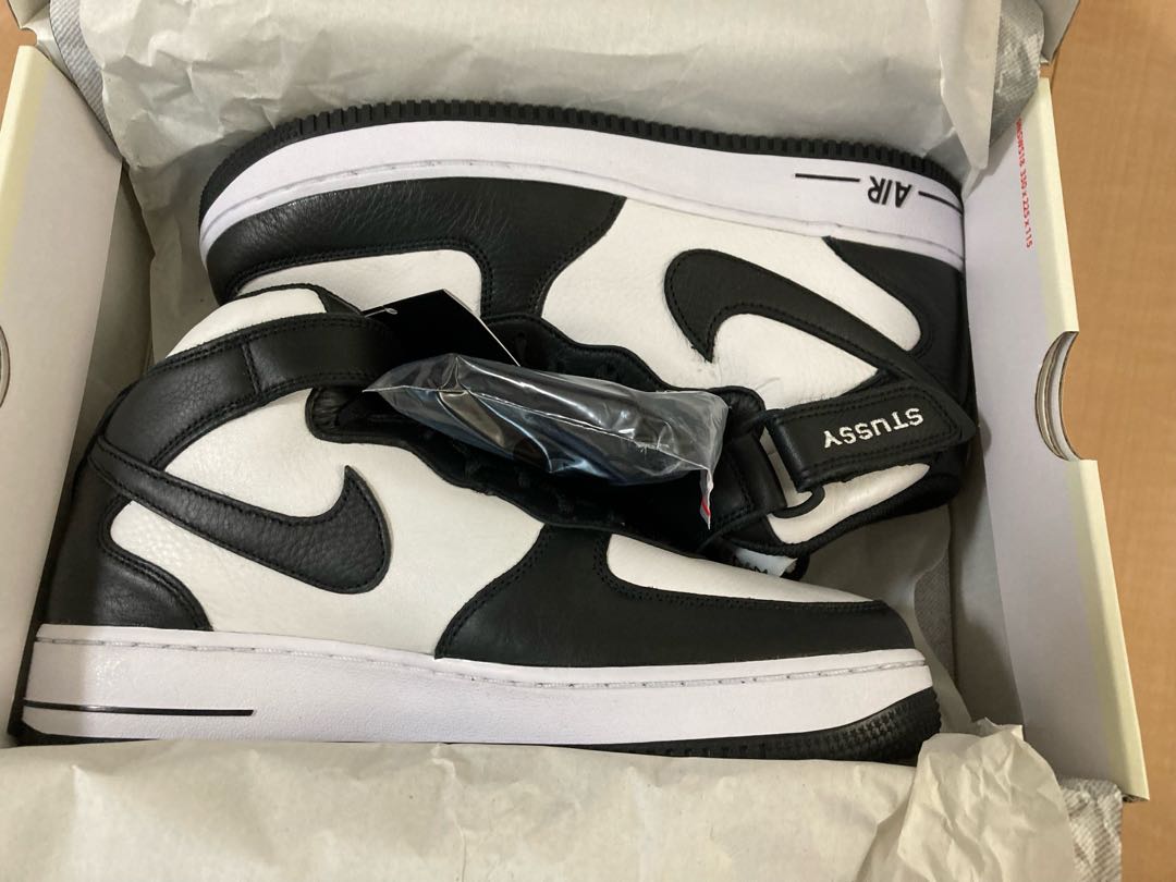 Stussy x Nike Air Riryoku 1 Mid "Black and Light Bone" 27.5cm