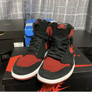 NIKE AIR JORDAN 1 RETRO HI FLYKNIT US9.5 27.5cm