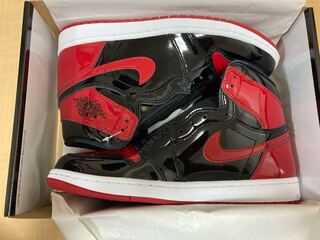 ナイキ エアジョーダン1 ハイ OG "パテント ブレッド" 27.5cm