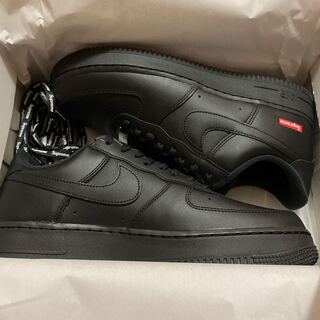 シュプリーム × ナイキ エアフォース1 ロー "ブラック" CU9225-001 27cm