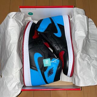 ナイキ ウィメンズ エアジョーダン1 ハイ OG "UNC トゥ シカゴ" 28.5cm