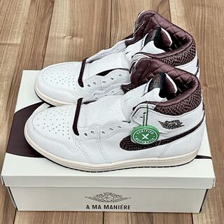 ア・マ・マニエール × ナイキ エアジョーダン1 レトロ ハイ OG "セイルアンドバーガンディ" 26cm