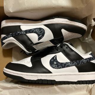 ナイキ ウィメンズ ダンク ロー ESS "ブラック ペイズリー"  DH4401-100 25.5cm