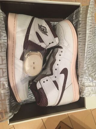 ア・マ・マニエール × ナイキ エアジョーダン1 レトロ ハイ OG "セイルアンドバーガンディ" 25.5cm