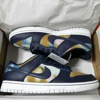 【27.5cm】クーポン◎今日迄 ナイキ ダンク ロー グラフィティ ネイビー/イエロー最安 27.5cm