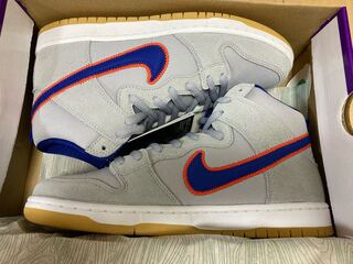 ナイキ SB ダンク ハイ "ラッシュ ブルー アンド チーム オレンジ/ニューヨーク メッツ" 27.5cm