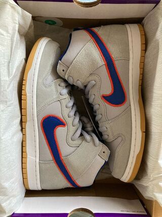 ナイキ SB ダンク ハイ "ラッシュ ブルー アンド チーム オレンジ/ニューヨーク メッツ" 28cm