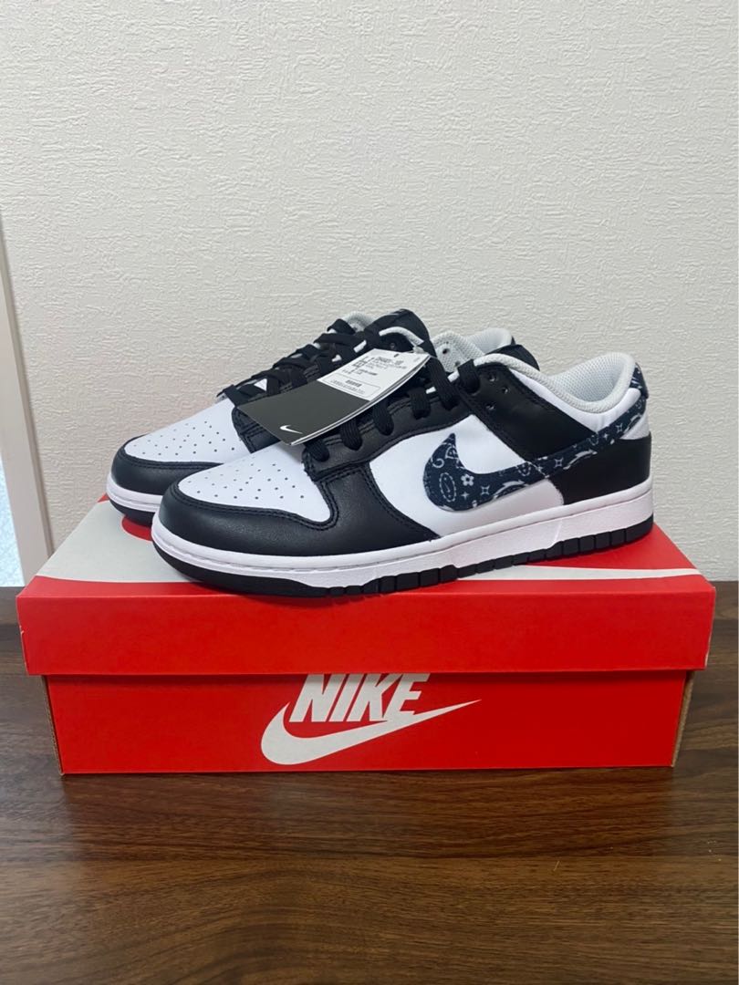 Nike Women's Dunk Low ESS "Black Paisley" 26cm