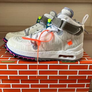 オフホワイト × ナイキ エアフォース1 ミッド "ホワイト" 27cm