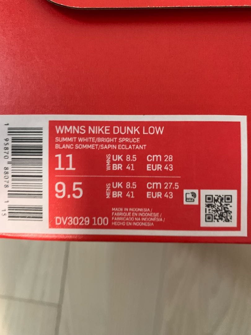 Nike Women's Dunk Low "Ocean" 28cm 28cm