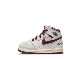 A Ma Maniere × Nike TD Air Jordan 1 RETRO High OG "Sail and Burundy" 11.0cm 23cm