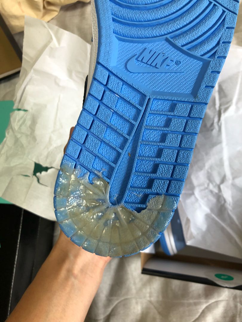 ナイキ  エアジョーダン1 ハイ OG "ユニバーシティブルー" 555088-134 27cm