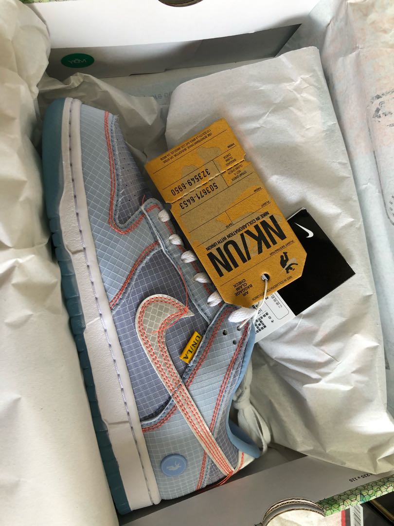 ユニオン × ナイキ ダンク ロー パスポートパック "アルゴン/ハイパーロイヤル" DJ9649-400 27cm