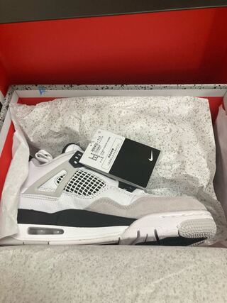 ナイキ GS エアジョーダン4 "ミリタリー ブラック" 24.5cm