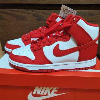 Nike Dunk High Championship White and Red 25.5cm ダンク 25.5cm
