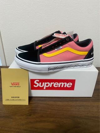 シュプリーム × バンズ オールドスクール "ピンク" 26.5cm