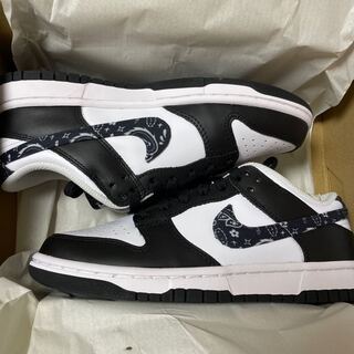 ナイキ ウィメンズ ダンク ロー ESS "ブラック ペイズリー"  DH4401-100 25cm