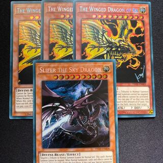 オシリスの天空竜　ラーの翼神竜　EU版　シークレット　英語