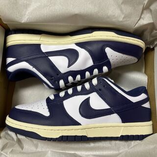 ナイキ ウィメンズ ダンク ロー "ヴィンテージ ネイビー" DD1503-115 23.5cm