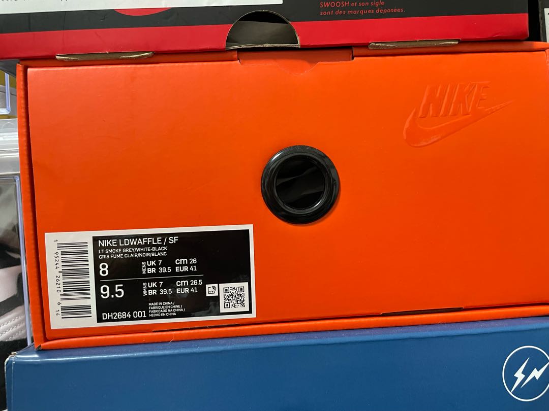 Fragment × Sakai × Nike LD Waffle "Light Smoke Gray" DH2684-001 26cm