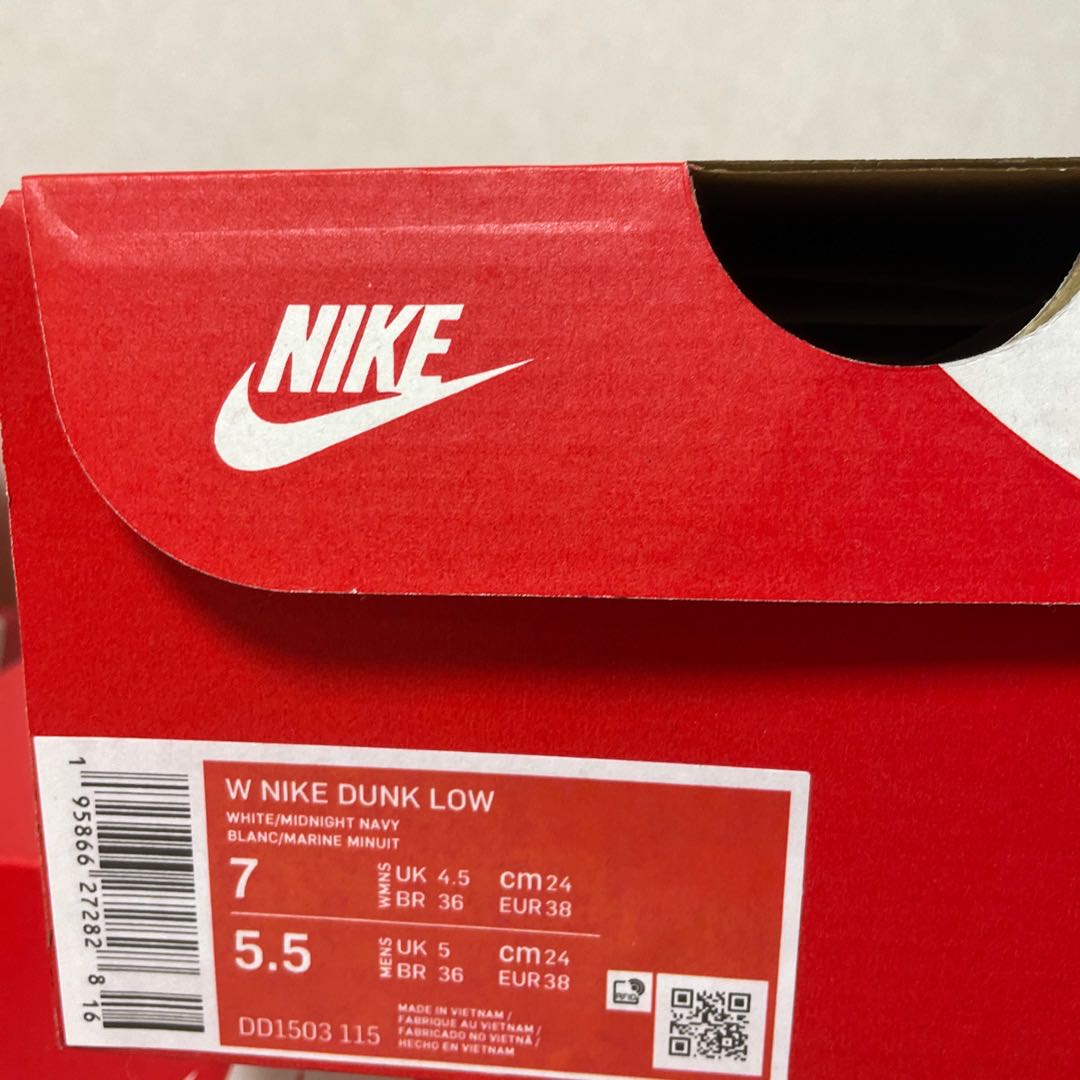 ナイキ ウィメンズ ダンク ロー "ヴィンテージ ネイビー" DD1503-115 24cm