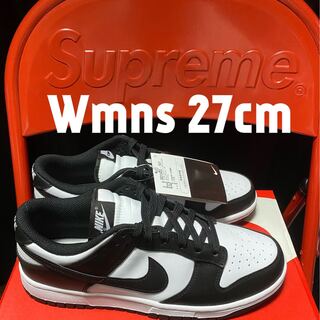 W NIKE DUNK LOW WHITE\BLACK パンダ　US10 27cm