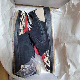 Sole Fly x Nike Air Jordan 1 Low "Black and Sport Red" 27cm
