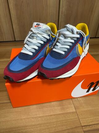 sacai × NIKE LDV WAFFLE RED/BLUE 26.5cm