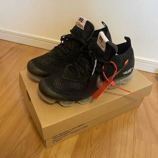 オフホワイト×ナイキ off-white nike エアヴェイパーマックス ブラック  26.5cm