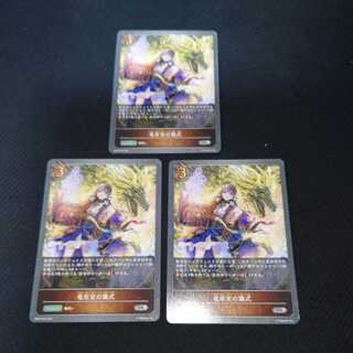 Ritual of the Dragon King Priestess, set of three, Black Silver Bahamut