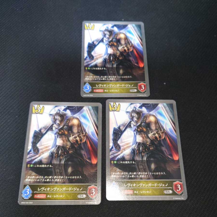 Levion Vanguard Geno, set of three, pre-evolution, black silver Bahamut.