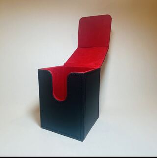 レザーデッキケース　レッド　ブラック