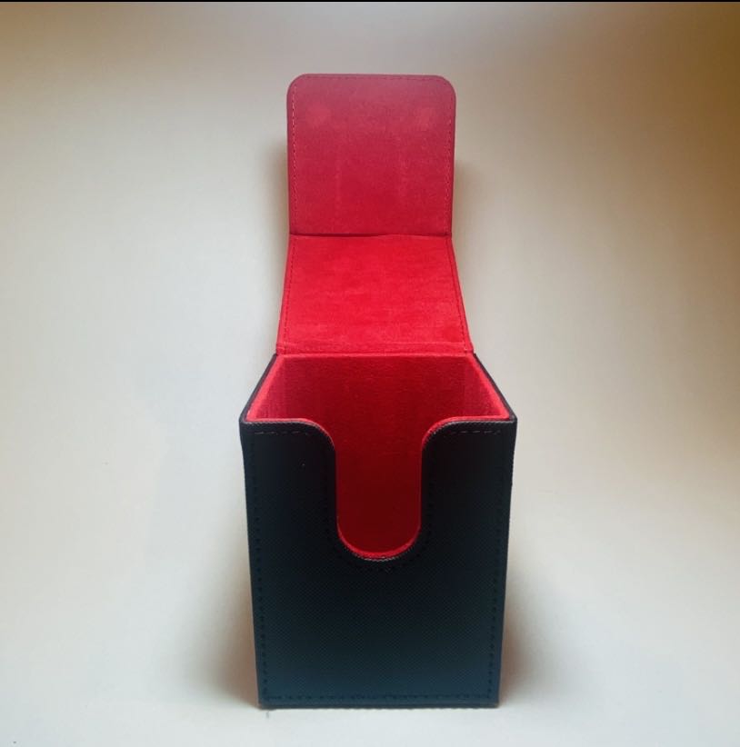 レザーデッキケース レッド ブラック