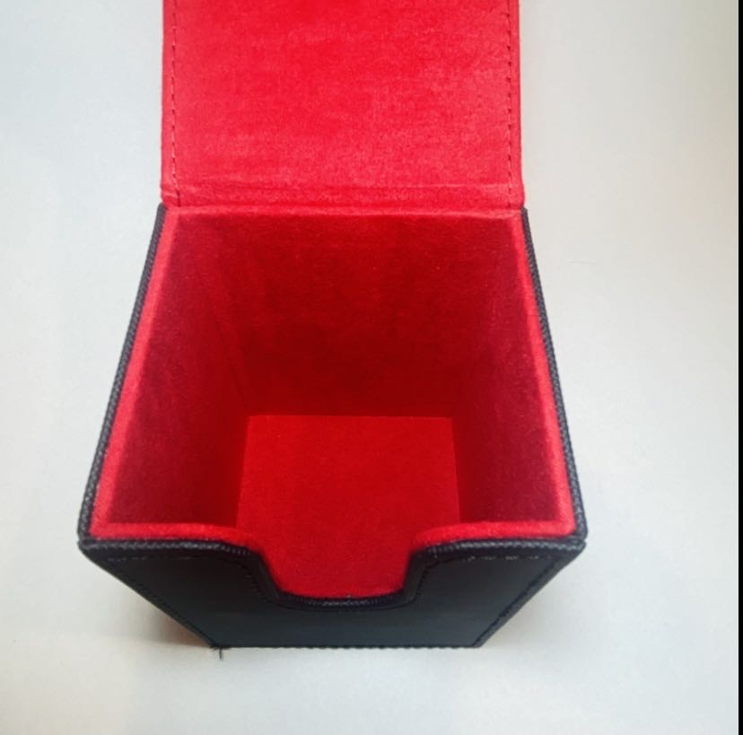 レザーデッキケース レッド ブラック